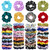 52 Pcs Velvet Hair Scrunchies Hair Bands for Women or Girls,Elastic Soft Ponytail Holder Hair Ties for Birthday, Party, Thanksgiving, Christmas