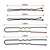 Hicarer 200 Pieces Hair Pins Bobby Pins U Shaped Hair Clips Metal Hair Pin Clip in Different Sizes with Clear Storage Box, Black and Brown