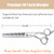 JASON 6" Blending Hair Scissors, 30 Teeth Hair Thinning Scissor Professional Trimming Hair Cutting Shears for Barber, Hairdresser, Stylist, Women and