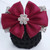 3 Pieces Premium Hair Barrette with Big Bowknot and Dimond Decorated Hair Clips with Snood Hair Snood with Clips Hair Clips with Big Bowknot for Girl