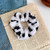 KDDOM 2 PCS Cow Pattern Velvet Hair Scrunchie,Ponytail Holders Elastic Hair Ties Rope Headwear Hair Accessories for Girls and Women