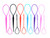 10PCS Plastic Magic Pull Hair Pin Tail Hair Braid Ponytail Maker Styling Tool (5 Large + 5 small)