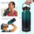 Water Bottle Insulated 32oz 40oz 64oz 128oz Straw Lid Spout Lid & 3 Lids, Leak Proof, Vacuum Insulated,Stainless Steel Water Bottle Wide Mouth for Sp