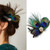 Peacock Feather Hair Clip Vintage Feather Fascinator Crystals Hairpin for Women Girls Beautiful Peacock Hair Accessories Hair Decoration for Daily Us