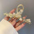2pcs Butterfly Hair Clips Gold Metal Hair Claw Clips Large Hair Accessories Hair Barrettes Butterfly Clips for Women Strong Hold Flower Hair Clamps T