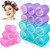 Jumbo Hair Rollers Sets,18 Pcs Self Grip Salon Hair Dressing Curlers, Jumbo Large Rollers for Long Short Hair, DIY Curly Hairstyle for Women, Colors
