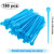 WILLBOND 180 Pieces Brush Roller Pick Plastic Roller Pick Hair Curler Pin for Hair Curling Styling Accessories Present(blue)