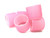 6 Pack Super Jumbo Self Grip Hair Rollers Pro Salon Hairdressing - Big Curlers Create Volume For Long Hair (Pink)