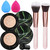 2 PCS Mushroom Head Air Cushion CC Cream Nature Foundation,Foundation Brush Powder Brush,Moisturizing Concealer, Bright Makeup Base Long Lasting with