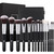 DUcare Makeup Brushes with Bag,15Pcs Christmas Makeup Brush Set Travel Kabuki Foundation Blending Blush Eyeliner Shadow Brow Concealer Brushes Kit