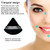 12 Pieces Black Cosmetic Powder Puff,2.76 inch Portable Soft Sponge Setting Face Puffs,Triangle Velvet Powder Puff with Ribbon Band Handle for Loose