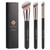 TEOYALL Foundation Contour Conceal Brush Set, 3PCS Angled Synthetic Kabuki Brush for Blending Setting Buffing with Liquid, Cream and Powder Cosmetic