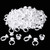 NXJ INFILILA Glue Rings, 300PCS Glue Rings for Eyelash Extensions, Disposable Holder for Eyelash Extension Supplies, Makeup Plastic Nail Art Tattoo A