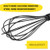 NileHome Whisk Commercial Whisks Stainless Steel & Silicone Non-Stick Coated Small Whisk Set 8" 10" 12" Kitchen Wisk Wire Whisks for Cooking 3 Pack,