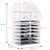 Sorbus Large Makeup Organizer - Clear Stackable Jewelry Makeup Organizer for Vanity, Bathroom Storage Display Case - 12 Drawers Cosmetic Beauty Organ