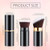 Tessco for you 2 Pcs Retractable Kabuki Makeup Brush Powder Foundation Makeup Brushes Portable Travel for Blush Bronzer Buffing Loose Powder Cream Su