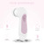 Waterproof Facial Cleansing Spin Brush Set with 5 Exfoliating Brush Heads - Electric Face Scrubber Cleanser Brush by CLSEVXY - Face Brush for Gentle