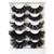 Gmagictobo Lashes False Eyelashes Dramatic 3D Faux Mink Lashes Pack Long Thick Volume Soft Strips Fake Eye Lashes 5 Pairs Multipack
