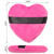OIIKI 4PCS Makeup Puffs, Polyester Powder Puff, Makeup Tool Sponges Blender Cleanser, in Love Shape with Strap, for Cosmetic (Gray+White+Rose+Black)