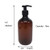 zmybcpack 4 Pack 16 OZ Empty Plastic Pump Lotion Bottles with 1 Pen, Labels & Silicone Funnel, Amber Color Lotion Dispenser With Locking Pump for Bod