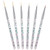 Maitys 6 Pcs Eyeliner Brushes Fine Point Thin Eye Makeup Gel Eyeliner Brush Water Activated Graphic Cosmetic Liner Wands for Eyes Makeup Tools(Bright