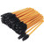 300 Pack Mascara Wands Disposable Eye Lash Brushes Eyebrow Brush Applicator for Eyelash Extensions Makeup Brush Applicator Tools, Gold/Black