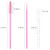 300 PCS Eyelash Extension Supplies Kit Disposable Micro Swab Brush Eyebrow Spoolies Lip Stick Brush Mascara Wand Applicator Makeup Brush Tool (Pink S