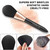 OMANIAC Makeup Brush Set Professional, 12 Pearlescent Wood Handle Makeup Brushes, Premium Cruelty-Free Synthetic Fiber Hair, Travel Make up Brushes S