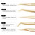 NAGARAKU 5 PCS Tweezers for Eyelash Extensions Straight and Curved Precision Professional Tweezer for Lash Extensions Volume Easy Fanning lash Precis