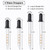 4 Pack, 1 mL Glass Eye Dropper with Measurement - Long & Short, Bent & Straight Tip Calibrated Glass Medicine Droppers, Accurate Dose Pipette Dropper