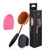 Yoseng Foundation Brush for Liquid Makeup - Rose Gold Oval Face Makeup Brush with Cover and Egg Cleaner| Soft Foundation Brushes for Cream & Liquid F