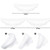 Hicarer 48 Pieces Lash Lift Rods Silicone Eyelash Pads Raise Eyelashes Perming Curler Rods (Small, Medium, Large), Silicone Lash Lift Shields for Eye
