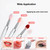ELESDA Lip Brush, Silicone Lip Applicator Reusable 3PCS Lip Mask Applicator, Silicone Retractable Lip Gloss Balm Applicator Eyeshadow Lip Scrub Brush