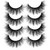 ALICROWN Faux Mink Lashes Pack 3D Volume Natural Thick Volume Wispies Cross False Eyelashes