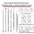 Pimple Popper Tool Kit, 6 Pcs Blackhead Remover Acne Needle Tools Set Removing Treatment Comedone Whitehead Popping Zit for Nose Face Skin Blemish Ex