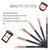 MSQ Eye Brush Set Rose Gold 6pcs Eyeshadow Set Eyebrow Brush Makeup Brushes Eyeliner Brush for Eyeshadow, Eyebrow, Eyeliner, Blending, Concealer, Bes