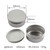 Healthcom 15 Packs 5 Oz 150ml Empty Silver Round Aluminum Tin Cans Screw Top Aroma Hair Wax Cosmetic Container Cream Box Makeup Pot Jars Tea Tin Stor