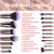 BS-MALL Makeup Brushes Premium Synthetic Foundation Powder Concealers Eye Shadows 18 Pcs Brush Set with 5 sponge & Holder Sponge Case (A-Pink)