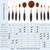 Yoseng Oval Foundation Brush 5 Pcs Toothbrush makeup brushes Fast Flawless Application Liquid Cream Powder Foundation