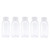 TRENDBOX Pack of 5-100ml Clear Empty PET Mini Storage 100ml/100g/100cc Bottles Hard Plastic Durable Turn Screw Cover Cap Round Filling Liquid Rhinest