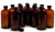 Vivaplex, 12, Amber, 16 oz Glass Bottles, with Lids