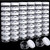 50 Pack Cosmetic Containers, HNYYZL 5 Gram Clear Round Pot Jar Plastic Sample Container with Lid, for Eye Shadow Bead Earring Liquid Lotion Cream Mak