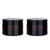 2PCS 100ML/100G Brown Glass Refillable Make Up Jars with Liners and Screw Black Cap Empty Face Cream Lip Balm Storage Container Pot Bottle Jar for Be