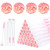 Dming 20pcs Eyelash brush Lash Wand Makeup tool Eyelash Extension supplies Cleaning brush Diamond Mascara star l pink