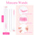 Dming 20pcs Eyelash brush Lash Wand Makeup tool Eyelash Extension supplies Cleaning brush Diamond Mascara star l pink