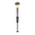 NMKL38 Double Ended Complexion Brush Face Concealer Powder Makeup Brush, Blending Liquid Foundation, Cream Cosmetics - Black Handle, Vegan Brush, Cru
