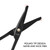 LIVINGO 3.75" Premium Nose Hair Scissors, Curved Safety Blades with Rounded Tip for Trimming Small Details Facial Hair, Ear Hair, Eyebrow (Black)
