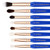 Bdellium Tools Professional Makeup Brush Golden Triangle - Eyes Only 15pc. Brush Set with Stand-Up Pouch