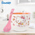 Silver Buffalo Sanrio Hello Kitty Apples and Cinnamon Ceramic Ramen Noodle Rice Bowl with Chopsticks and Spoon, Microwave Safe, 20 Ounces