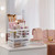 Sorbus Large Clear Makeup Organizer - Detachable 3-Piece Jewelry & Make Up Organizers and Storage Set - Spacious Cosmetic Display Tower - Makeup Orga
